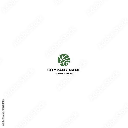 leaf icon logo design vector template illustration