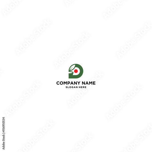 green pin map leaf logo design