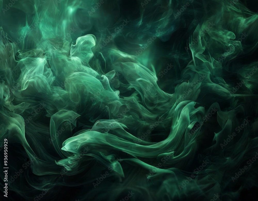 Obraz premium green smoke wallpapers hd