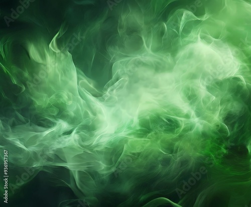 green smoke background