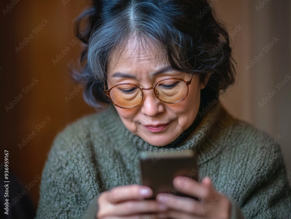 Contemplative Moment with Phone