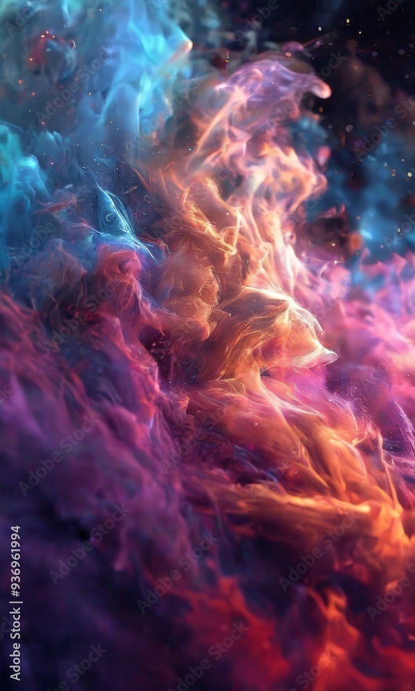 Fototapeta premium colorful smoke wallpapers
