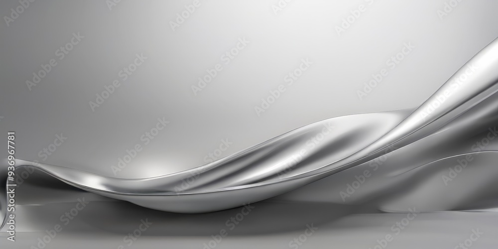 abstract silver background with smooth lines abstract silver background with smooth lines