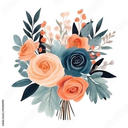 Beautiful watercolor floral
