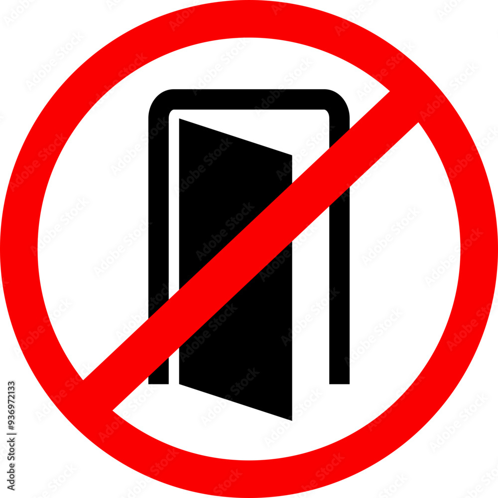 Do Not Open Door Sign Do Not Open Door Sign