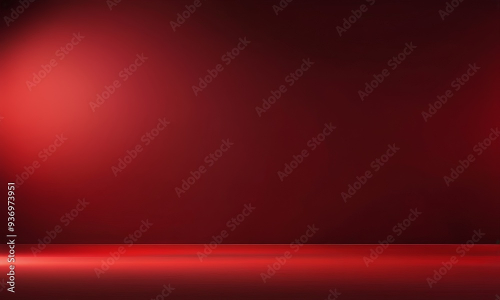 red background with spotlights