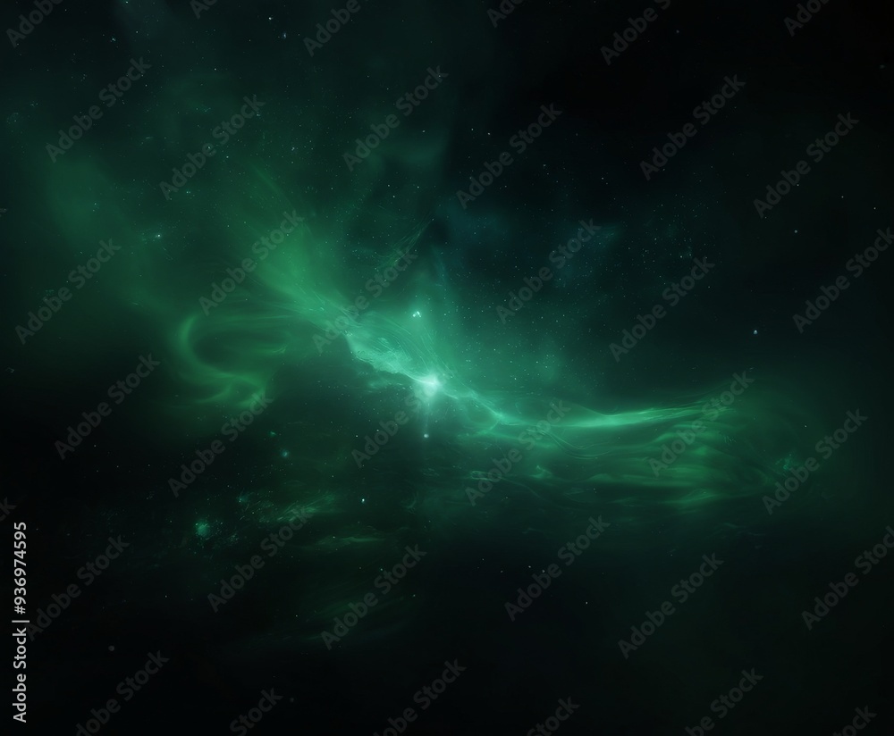 Fototapeta premium green nebula