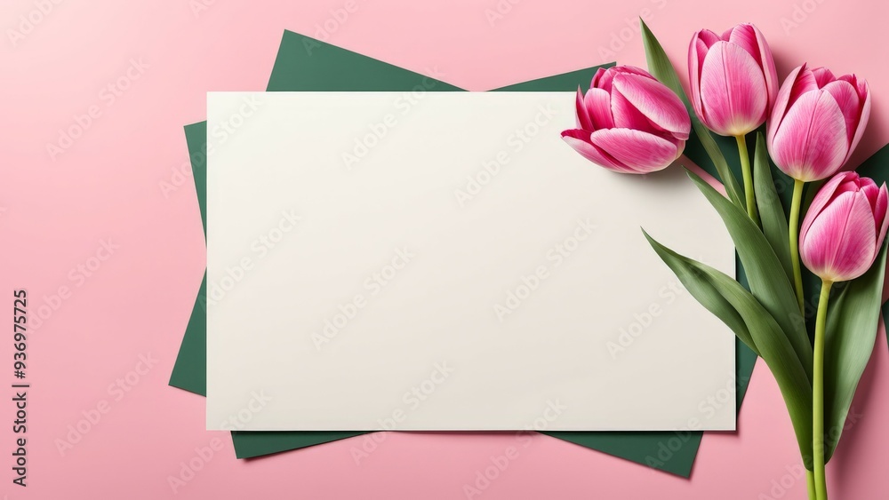 pink tulips on white pink tulips on white