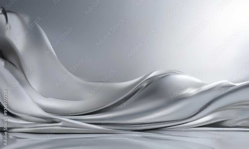 Obraz premium white and gray background with smooth surface