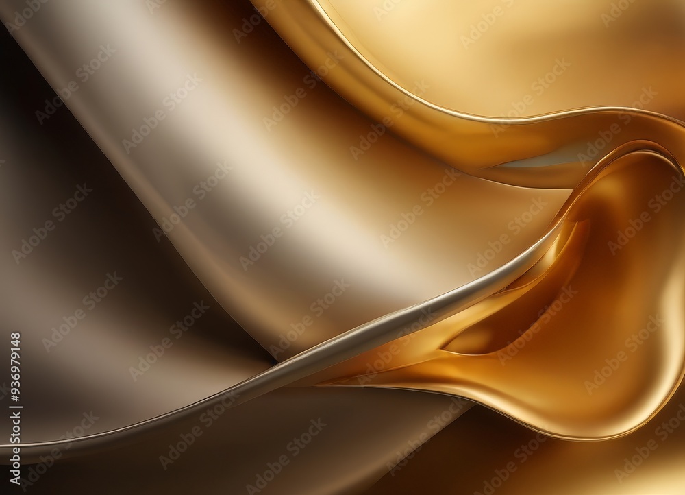Obraz premium gold and silver background with smooth surface
