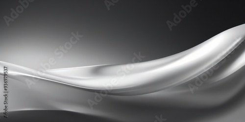 white silk fabric on black background