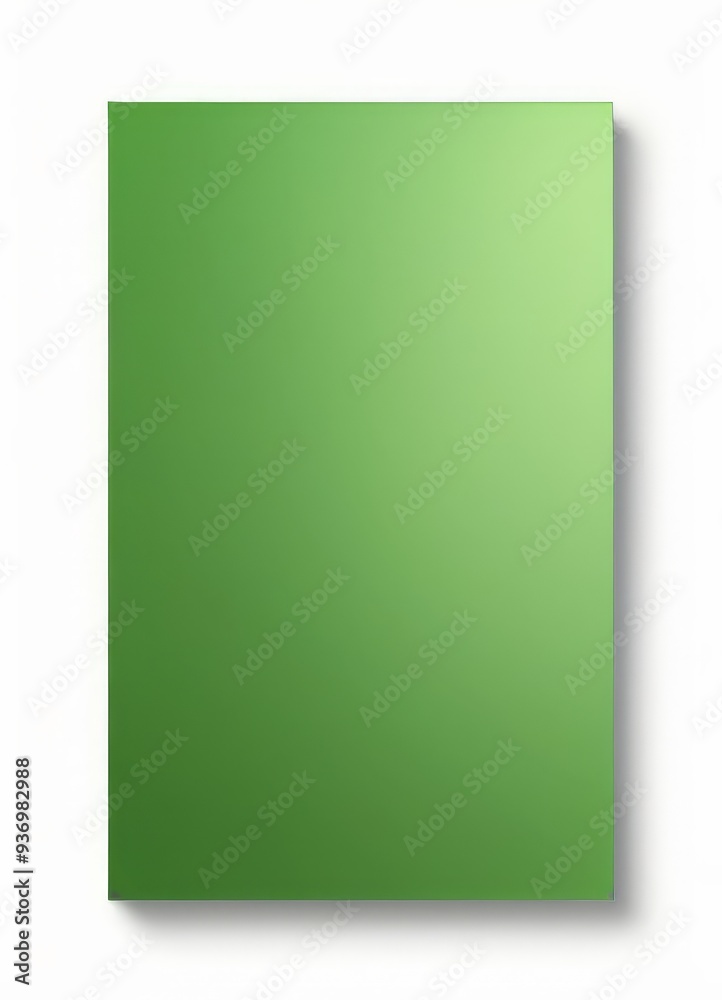 green square paper sheet on white background green square paper sheet on white background