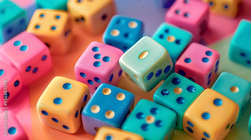 Domino tiles isolated on colorful background shot close up Domino tiles isolated on colorful background shot close up
