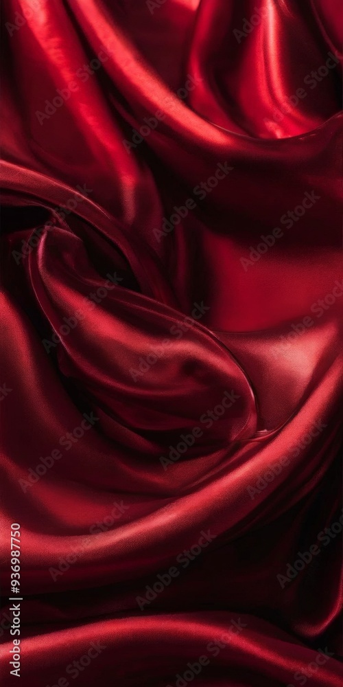 Obraz premium red silk fabric