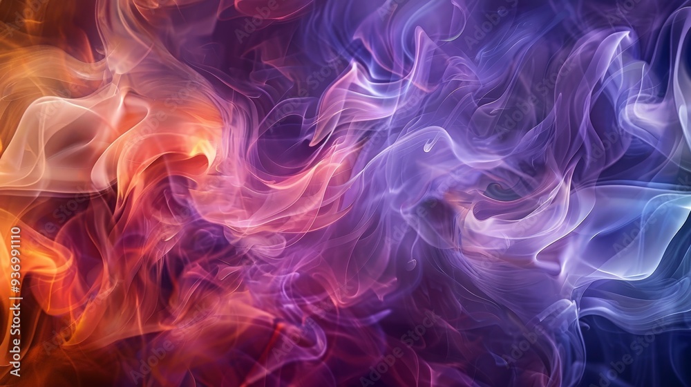 Obraz premium The art of smoke photography captures the ethereal beauty of swirling patterns.