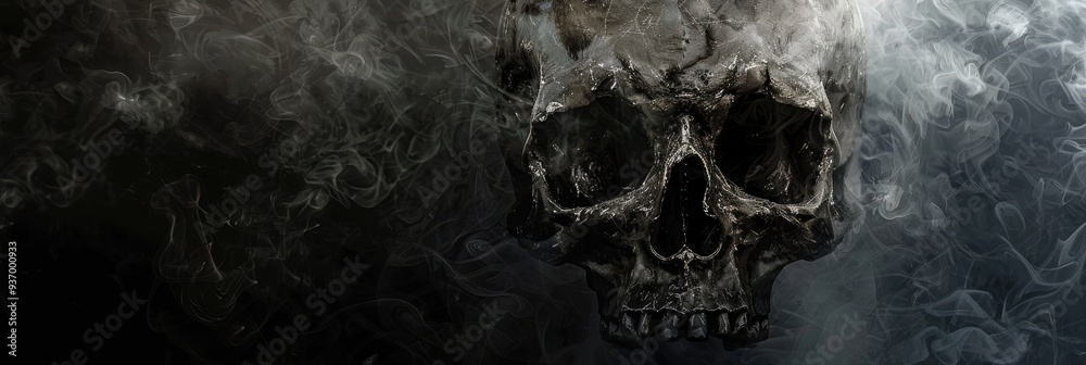 Spooky skull design for a haunted attraction Spooky skull design for a haunted attraction
