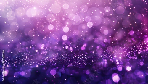 purple bokeh lights background, blurred lights and stars, shiny background, purple and white colors