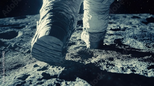Astronaut's Footsteps on the Moon