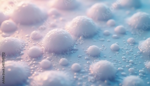 Abstract Soft Foam Texture with Bubbles - Perfect for Backgrounds