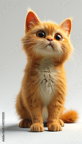 Cute kitten. Created using generative AI tools.