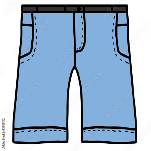 Blue jeans shorts