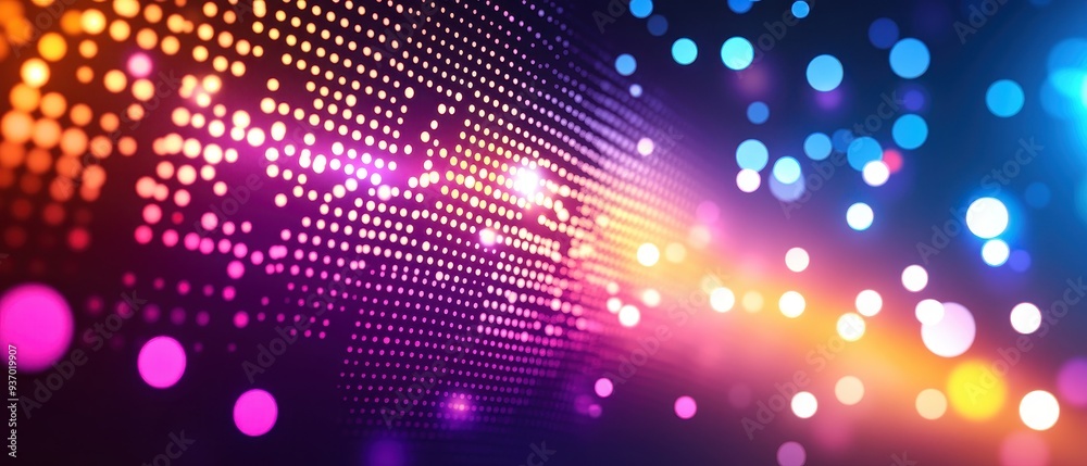 custom made wallpaper toronto digitalVibrant abstract background featuring colorful dots and light, perfect for creative projects and digital media.