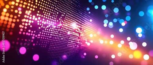 Wallpaper Mural Vibrant abstract background featuring colorful dots and light, perfect for creative projects and digital media. Torontodigital.ca