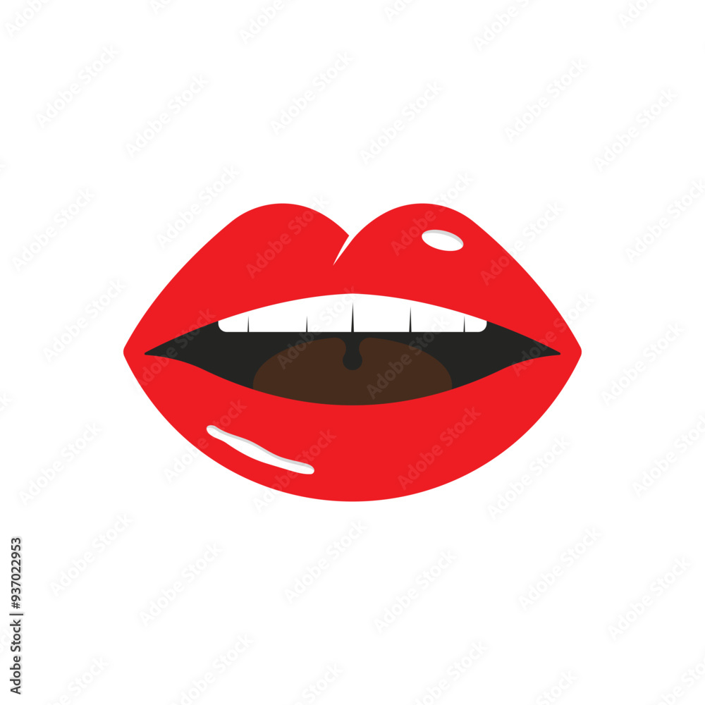 Vector illustration of sexy woman lips with different emotions. Vector illustration of sexy woman lips with different emotions.