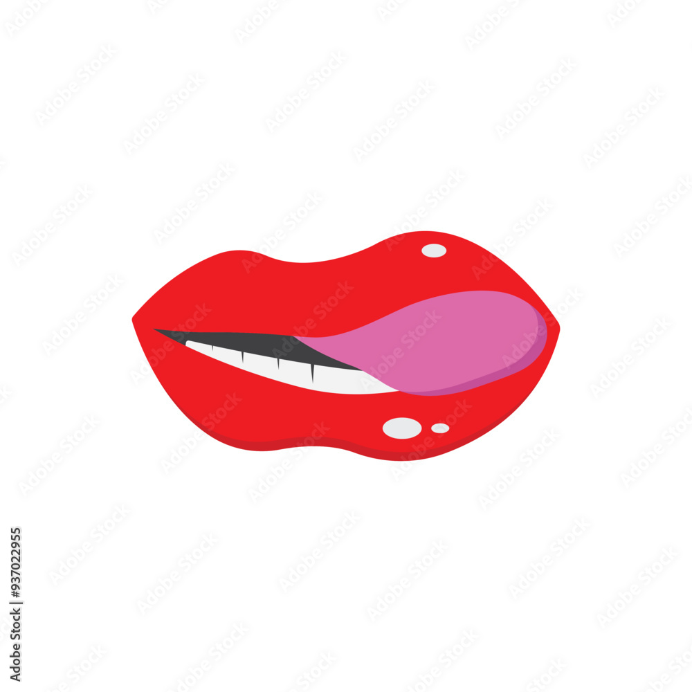Vector illustration of sexy woman lips with different emotions. Vector illustration of sexy woman lips with different emotions.