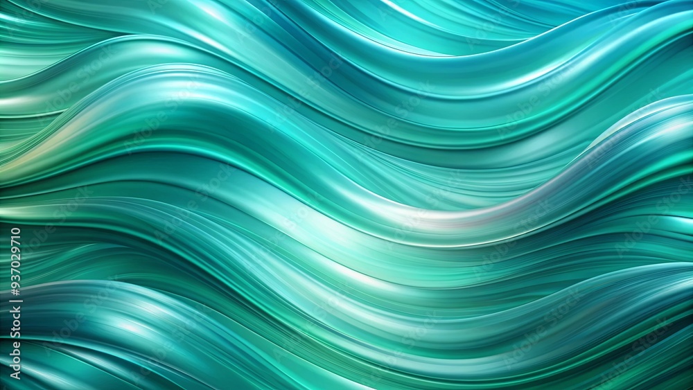 Wavy and silky texture background in turquoise blue and green shades Wavy and silky texture background in turquoise blue and green shades