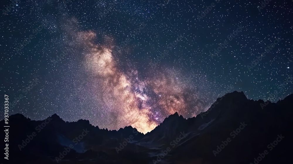 Milky Way Over Majestic Mountains Milky Way Over Majestic Mountains