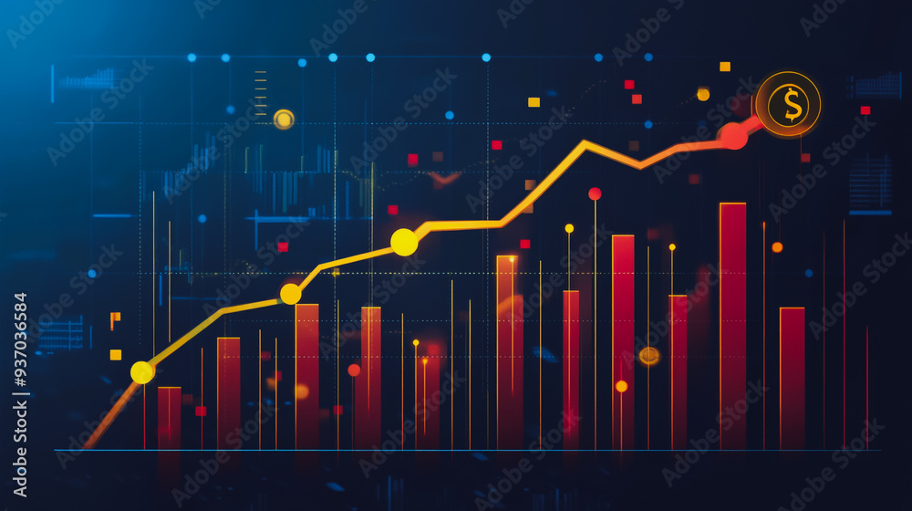 charts and graphs with statistics to analyze business potential and forecast future development of companies growth. charts and graphs with statistics to analyze business potential and forecast future development of companies growth.