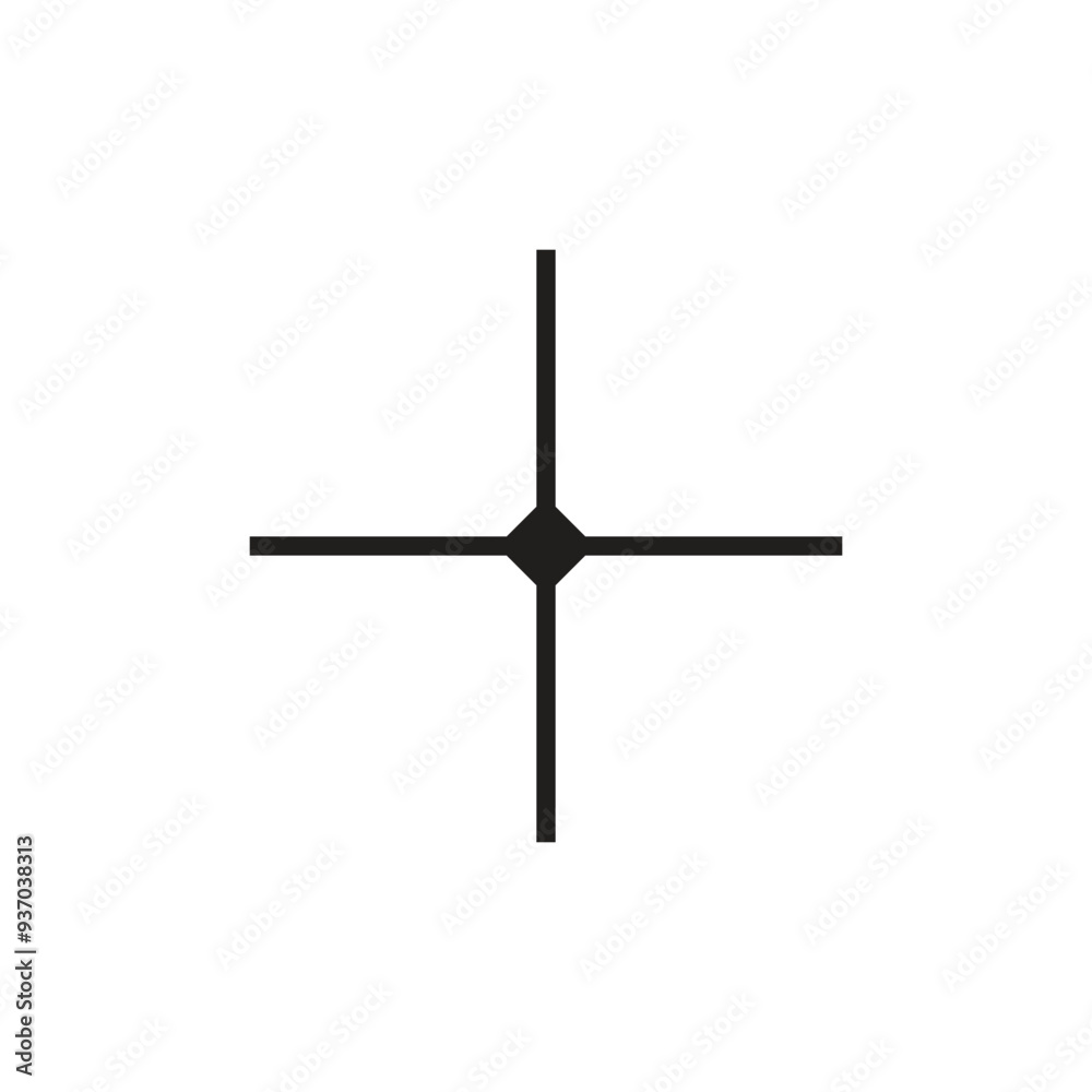 Logo or icon plus target with blank background Logo or icon plus target with blank background