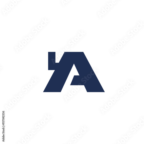 Free Download Logo letter A house unique design with blank background - GFXLoad