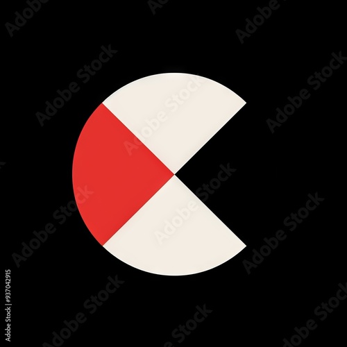 Minimalist Geometric Abstract Art Illustration Modern Red and White Circle Design on Black Background Free Download Minimalist Geometric Abstract Art Illustration Modern Red and White Circle Design on Black Background - GFXLoad