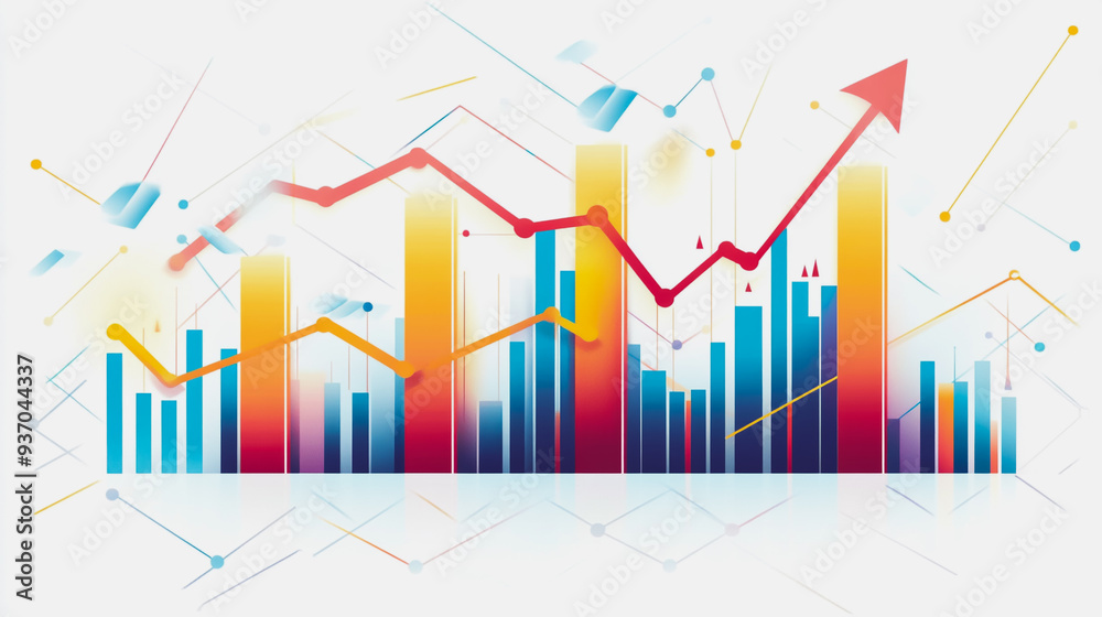 charts and graphs with statistics to analyze business potential and forecast future development of companies growth. charts and graphs with statistics to analyze business potential and forecast future development of companies growth.