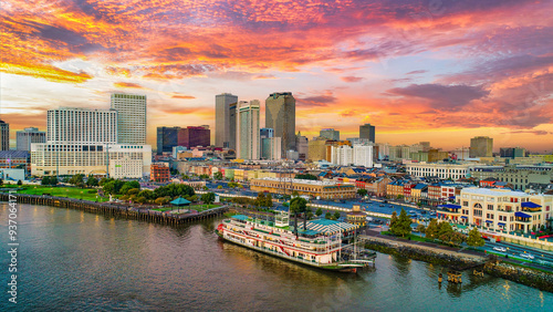 Wallpaper Mural New Orleans Louisiana Downtown Drone Skyline Aerial Torontodigital.ca