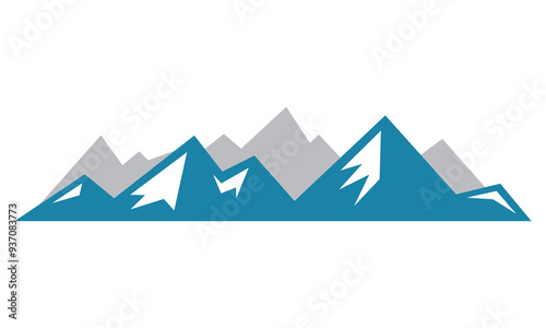 mountain vector illustration logo