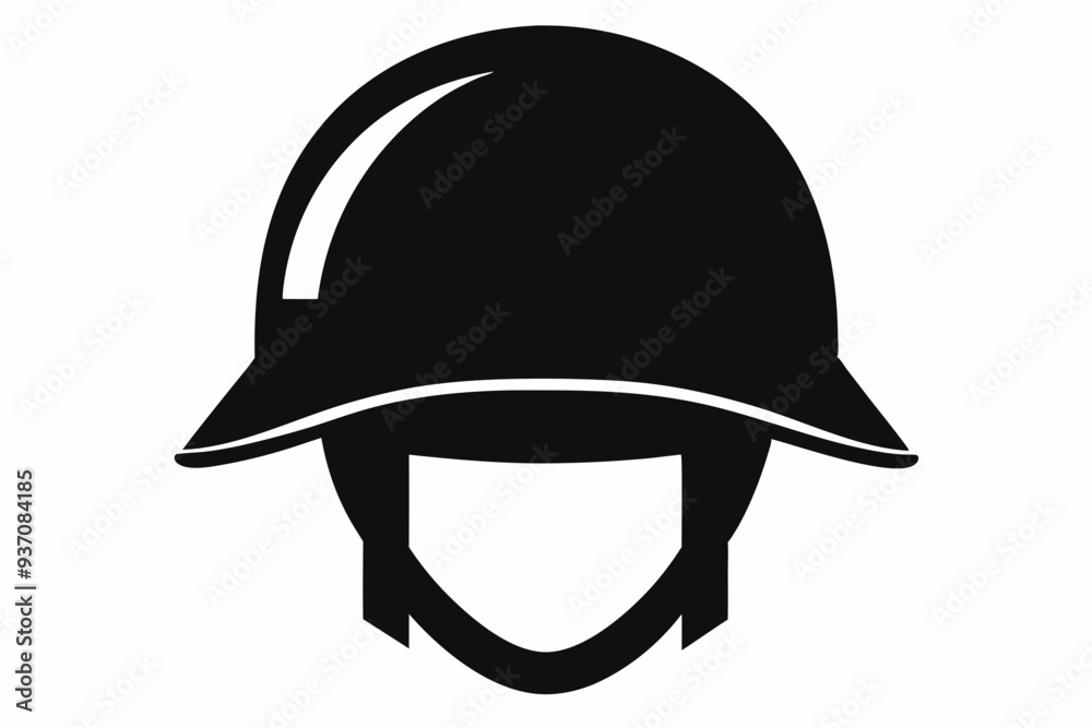 Helmet silhouette vector, military helmet silhouette vector illustration
Helmet silhouette vector, military helmet silhouette vector illustration