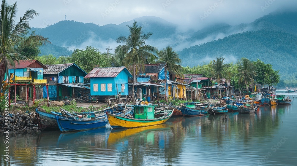 Boats & Houses by the Sea. Boats & Houses by the Sea.
