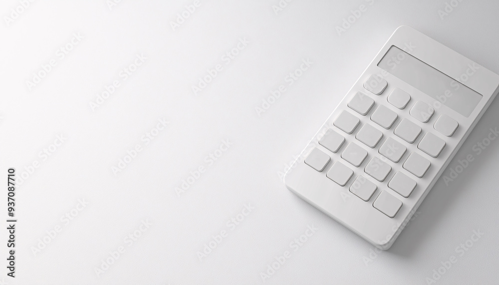 Calculator for business and finance. Minimal and pastel style Calculator for business and finance. Minimal and pastel style