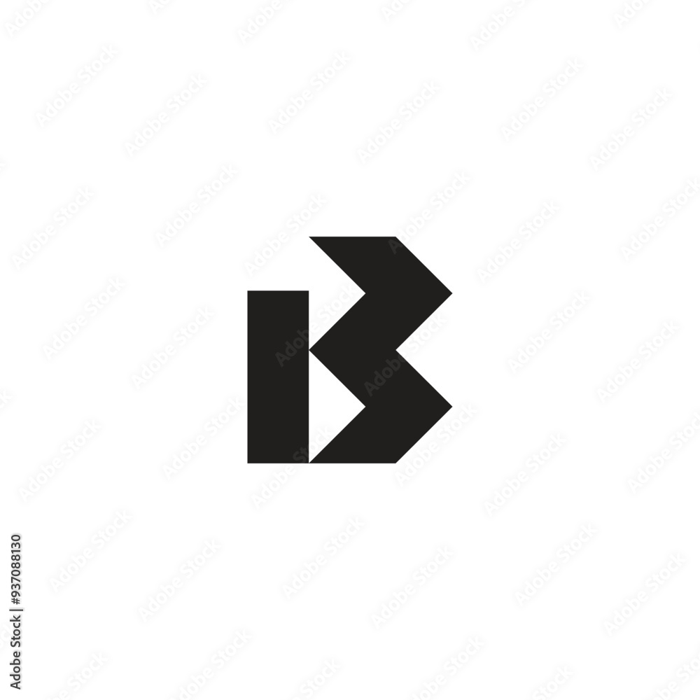 Logo letter B strong industry , factory or manufacture with blank background Logo letter B strong industry , factory or manufacture with blank background