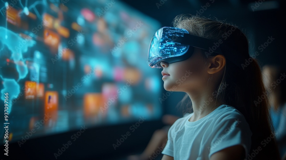 Virtual Reality Girl. Virtual Reality Girl.