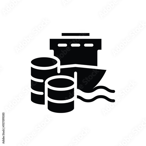 shipping costs solid icon vector design good for web or mobile app