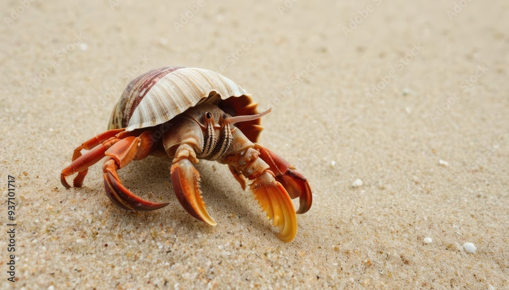 Crabs shell a natural camouflage on the beach Crabs shell a natural camouflage on the beach