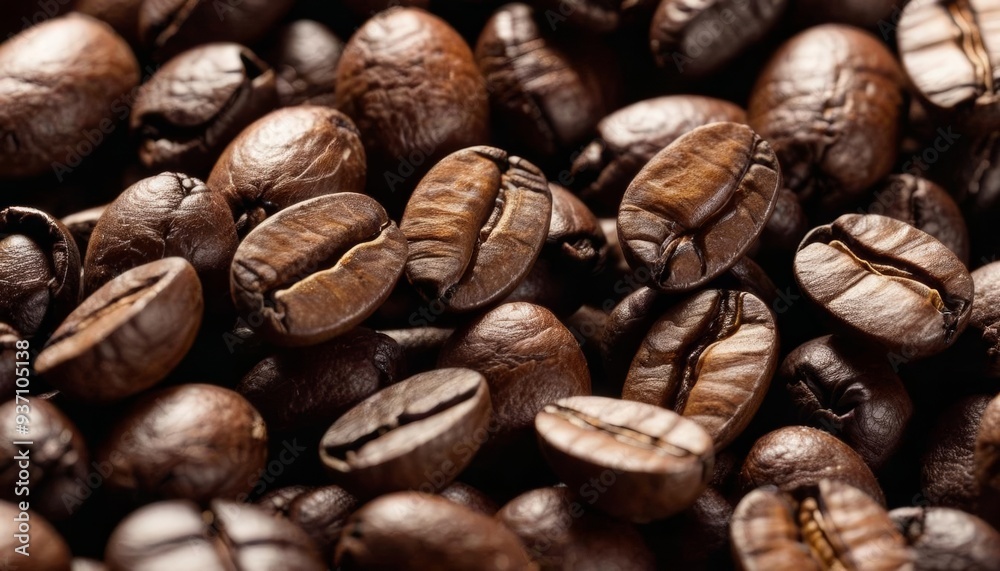 Naklejka premium Aromatic coffee beans ready to brew