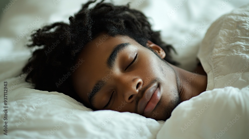 Young Man Sleeping Peacefully Young Man Sleeping Peacefully