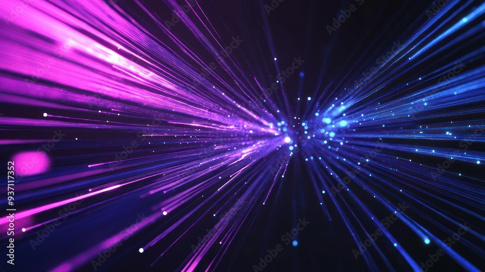 Naklejka premium Abstract Lights and Lines