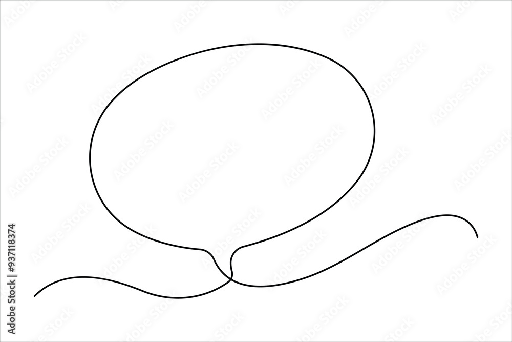 Continuous one single line drawing of speech bubble icon. Talk text box, feedback message box and comment vector
Continuous one single line drawing of speech bubble icon. Talk text box, feedback message box and comment vector