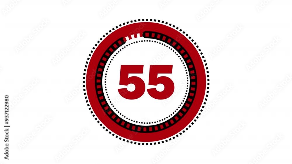 60 Seconds countdown timer animation, One minute timer, 60 seconds clock ticking or deadline on white background, 60 seconds to go. 60 Seconds countdown timer animation, One minute timer, 60 seconds clock ticking or deadline on white background, 60 seconds to go.